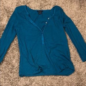 Blue Long sleeve button down shirt